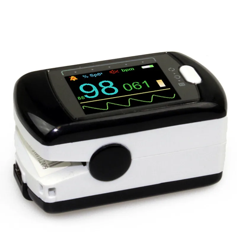 Rechargeable Lithium powered Pulse Oximeter with TFT display and USB interface Oximetroin