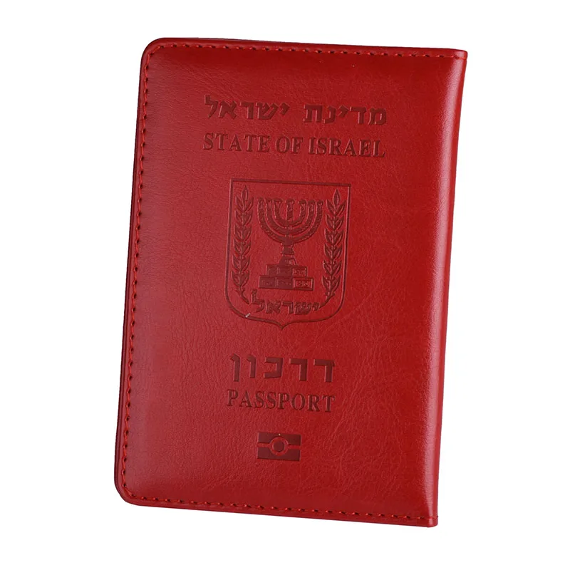Israel Passport Holder Pu Leather Men Women Identification Cover Passport Case Protector Travel Wallet passport holder