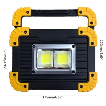 

Portable COB LED Work Light Outdoor Floodlight Tent Light Emergency Lamp Camping Flashlight USB Rechargeable