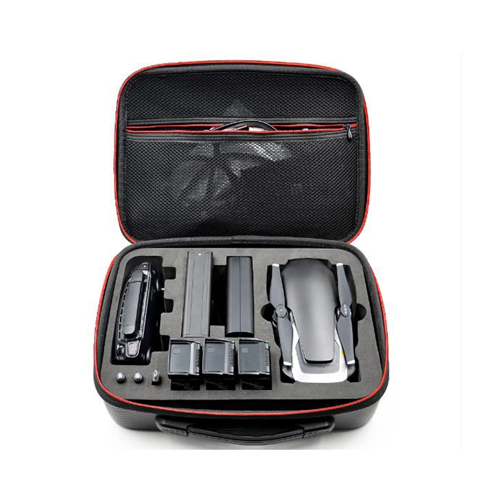 

TELESIN Waterproof Portable PU Hard Carry Case Storage Handbag for DJI Mavic Air Body/Batteries/Controller and Accessories