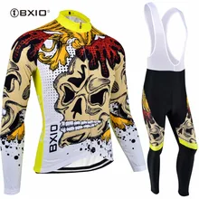 BXIO зимние комплекты для велоспорта из теплого флиса теплая велосипедная одежда с длинными рукавами профессиональная, командная, велосипедная футболка Ropa Ciclismo Hombre Verano 074
