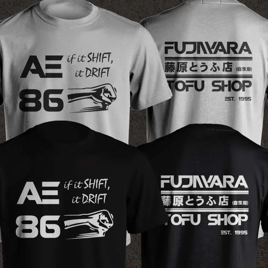 

Мужская футболка Takumi Fujiwara Tofu, доставка магазина AE86 Initial D Манга