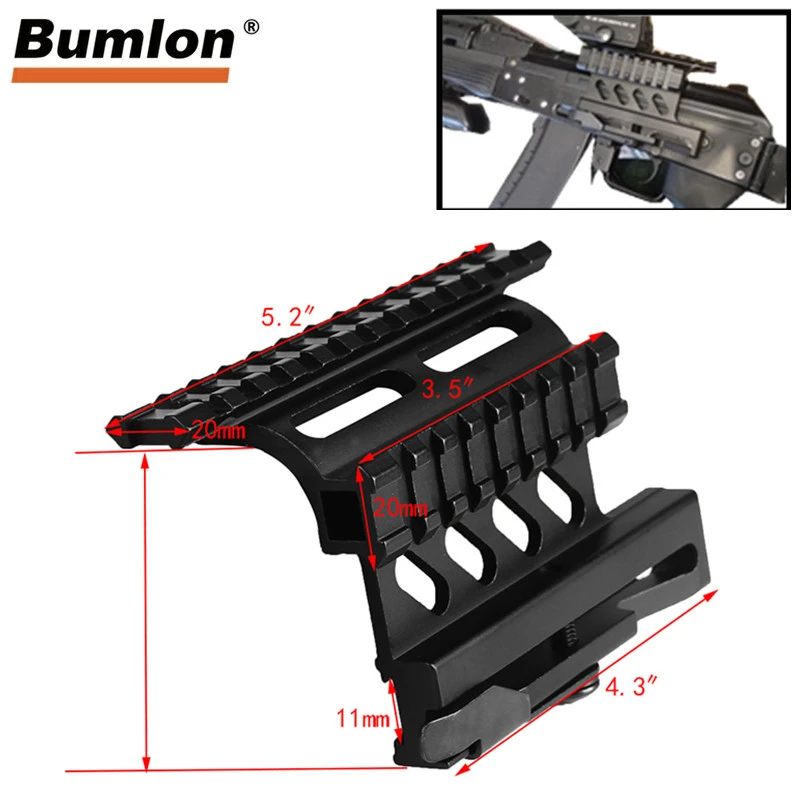 Купить с кэшбэком AK47 AK74 SAIGA Picatinny Weaver Side Mount Rail