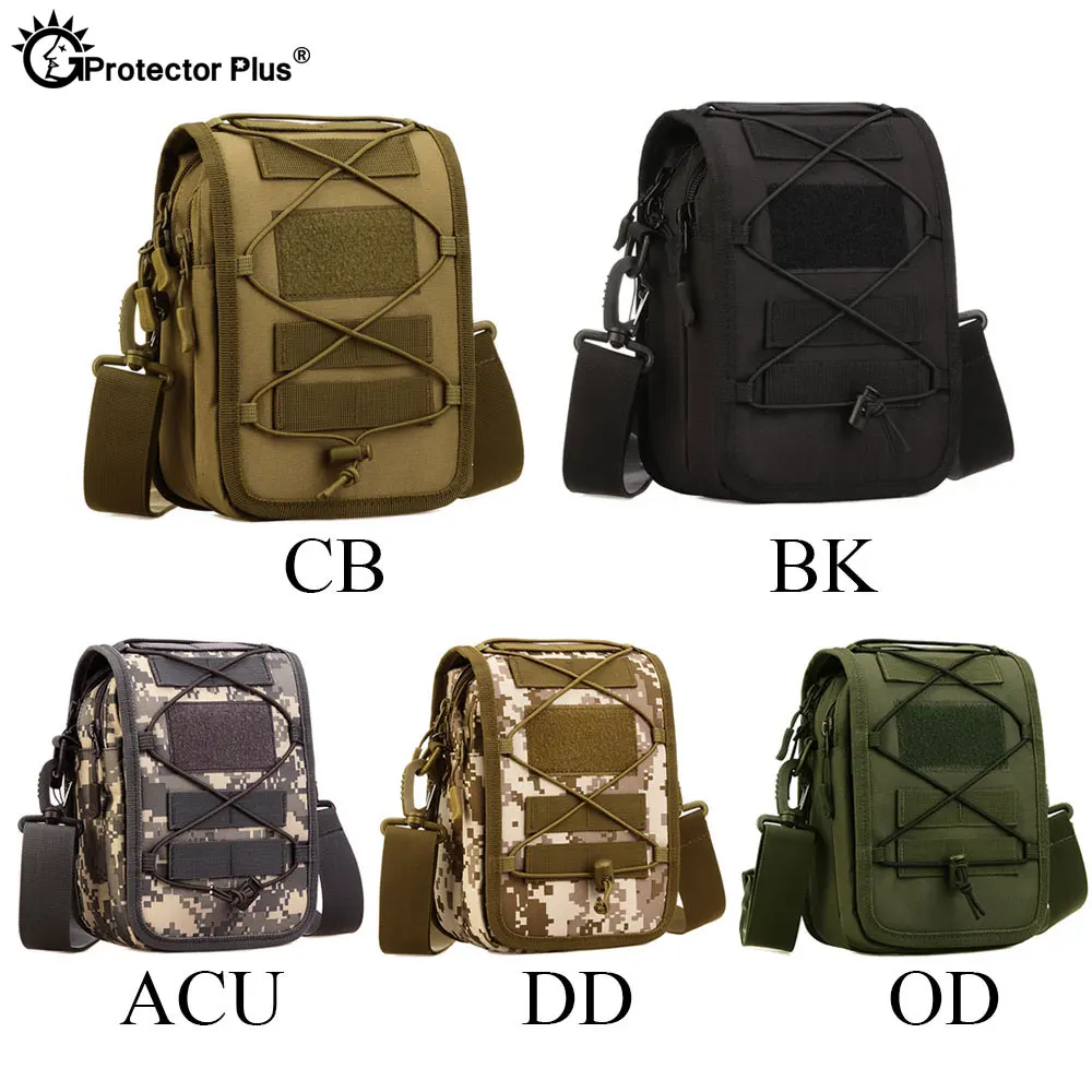 PROTECTOR PLUS Tactical Bag Military Messenger Bag Molle Pouch Single Shoulder Nylon Outdoor Sport
