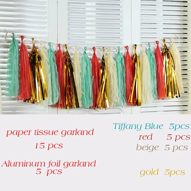 tissue garland color 4 