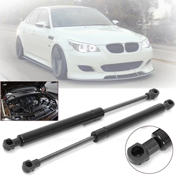 

Set Hood Lift 2Pcs Bonnet Black Accessories For BMW E60 E61 525i 528i 530i