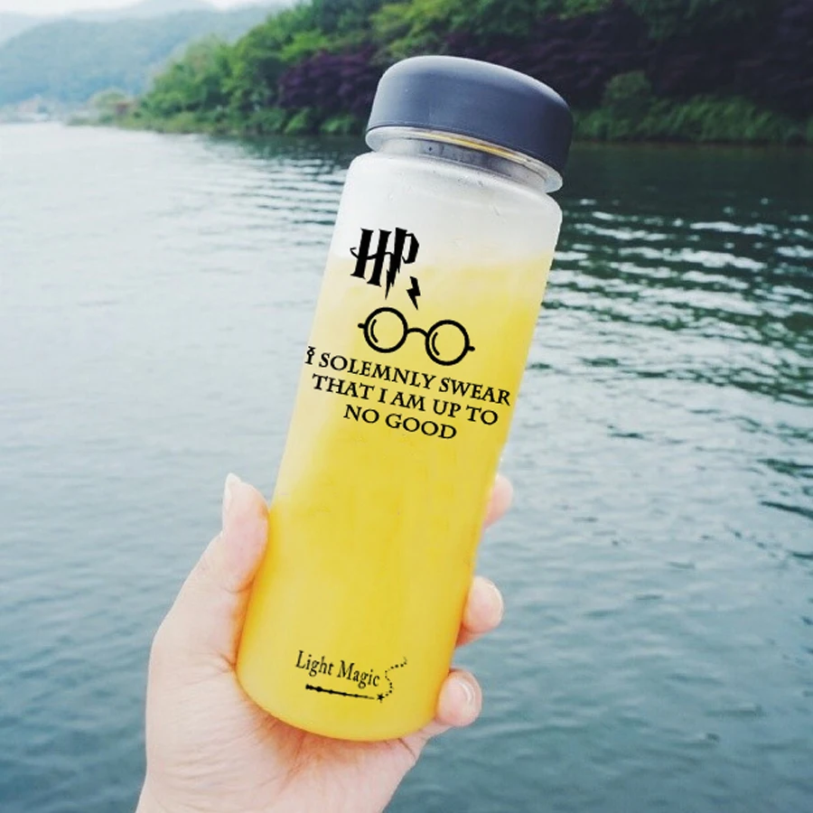 

HP 500 ml Sport Fruit Lemon Juice Drinking Bottle Infuser Clear Plastic Water Bottle best gift bottle