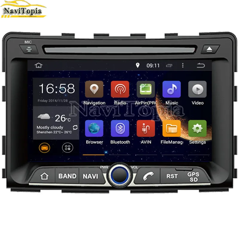 Top NAVITOPIA 4G RAM 64G ROM PX6 Six Core Android 9.0 Car DVD GPS for Ssangyong Rexton 2006- for Rodius 2004 2005 2006-2013 2014 1