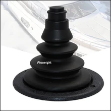 Woohuit Dia couvercle en plastique noir | 120mm, câble de direction, soufflet de protection en caoutchouc, pour voiture bateau Yacht de bateau