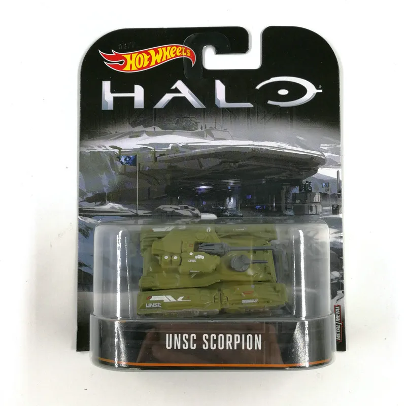 Hot Wheels автомобиль Halo Wars классический фильм UNSC Скорпион Коллекционное издание металлическая литая модель автомобиля детские игрушки подарок - Цвет: UNSC SCORPION-DMC55