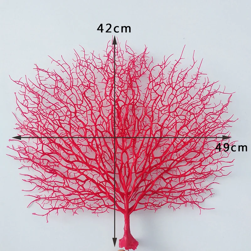 Искусственный Коралл сухие ветки для украшения дома реквизит для фотосъемки Большой DIY Ресторан декоративное искусственное растение бонсай