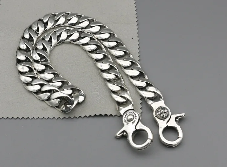 

Starfield Chain Linked Punk S925 Sterling Silver Pants Male Female Retro Thai Silver Waist Chain Jewelry Jeans Chain