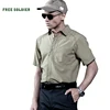 FREE SOLDIER outdoor sports camping hiking  tactical military men's short shirt quick-dry T-shirt for spring  summer ► Photo 1/6