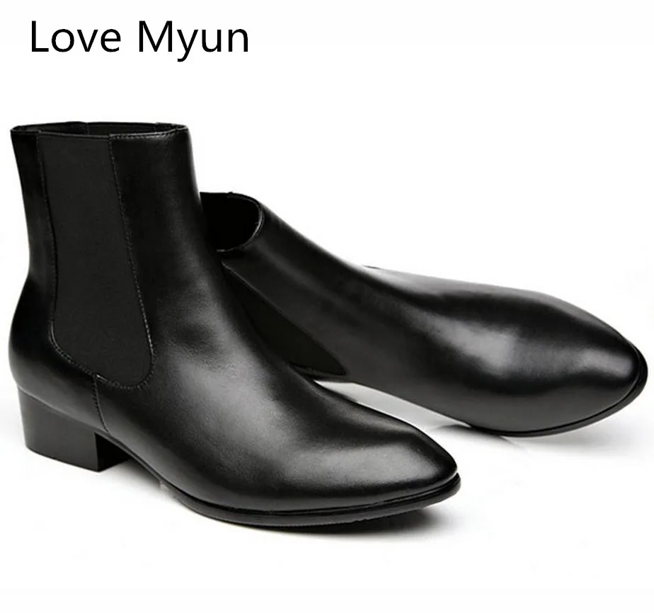 mens boots with heels
