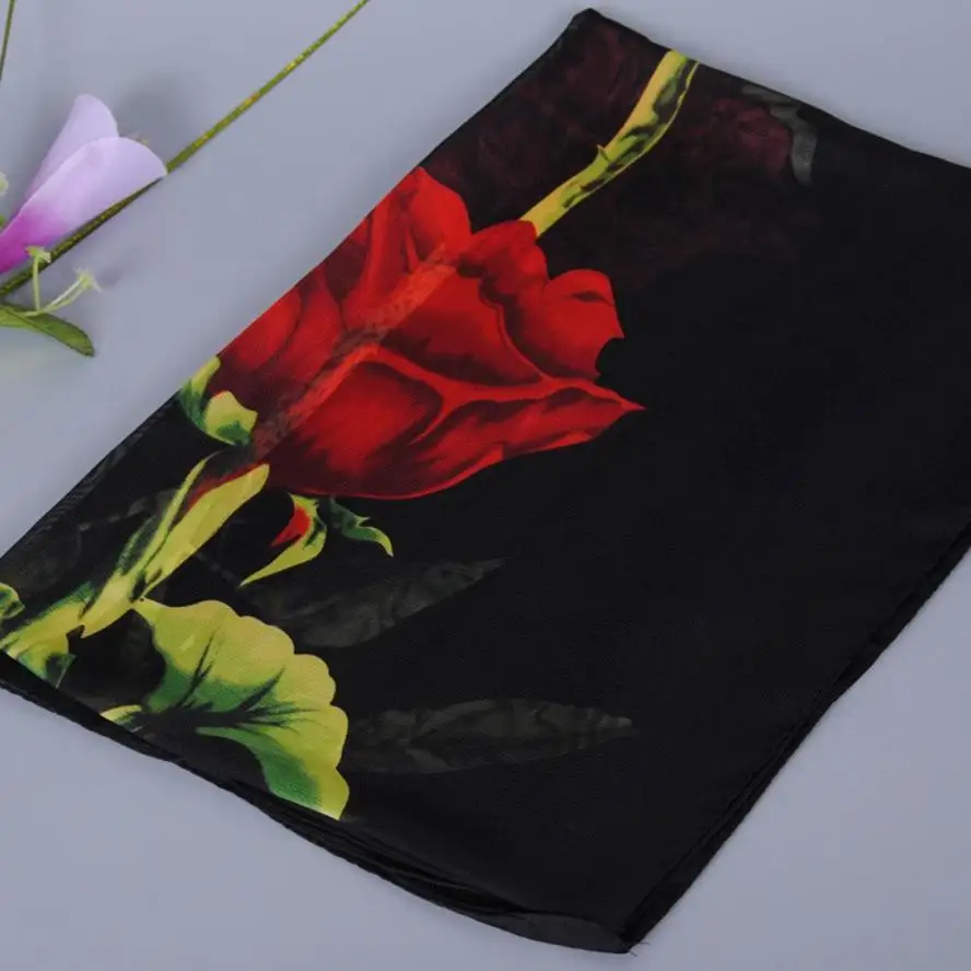 KANCOOLD шарфы новинка высокое качество шифон Мода леди Роза Длинный мягкий шарф-шаль шарфы для женщин шифон jan25