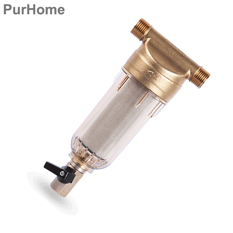 1/2 Inch Copper Port Cleaner Pre Filter Household Water Purifier Health