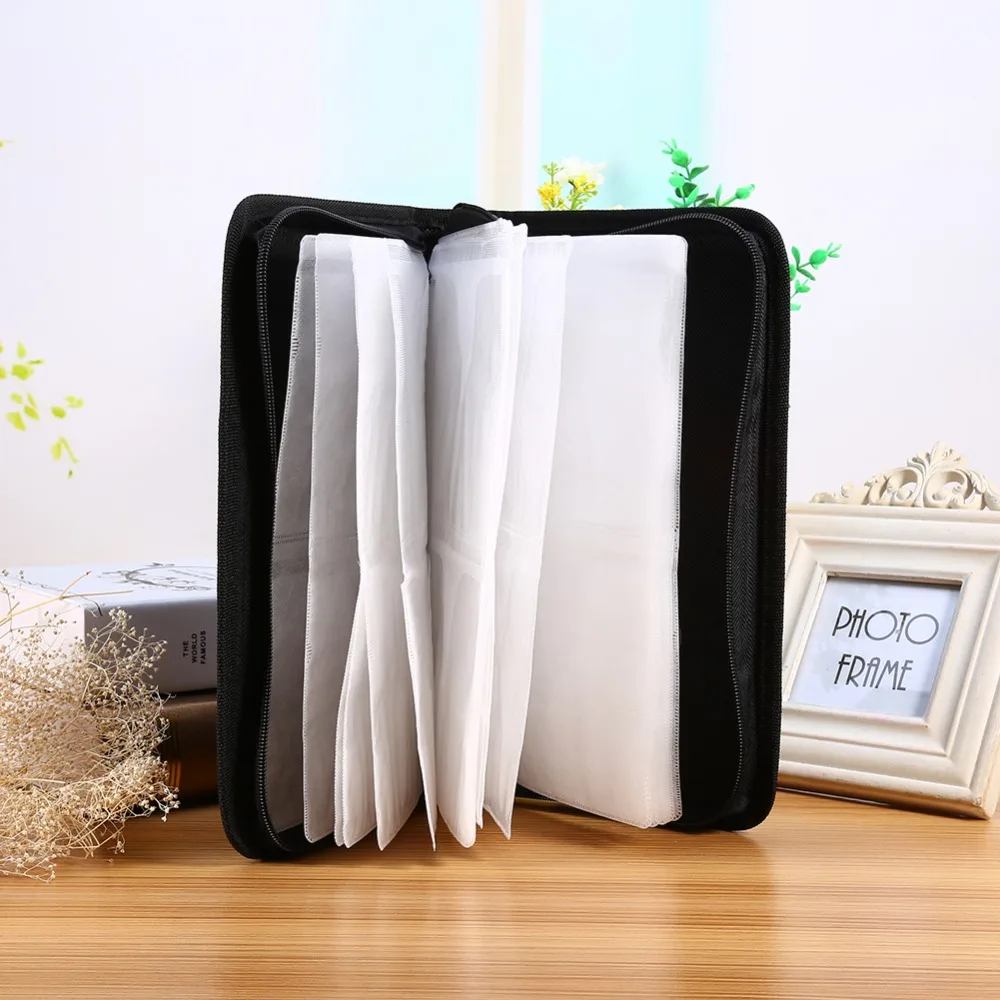 New Arrival Faux PU Leather 80 Disc CD DVD Holder Storage Cover Case