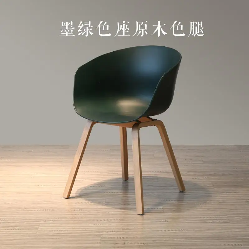 Скандинавский, простой, современный датский натурального дерева творческих подлокотник переговоров кофе стул столовая компьютерное кресло стол спинка кресла - Цвет: style 11