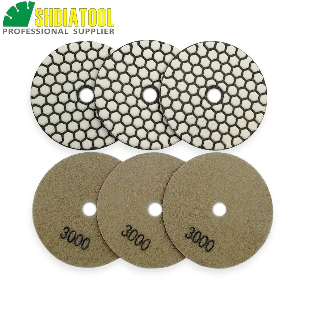 Buy DIATOOL 7pcs 4inch 3000 B Dry Diamond Sanding