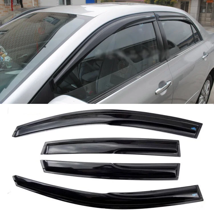 4pcs Windows Vent Visors Rain Guard Dark Sun Shield Deflectors For Toyota Corolla 2011 4pcs Windows Vent Visors Rain Guard Dark Sun Shield Deflectors For Toyota Corolla 2011