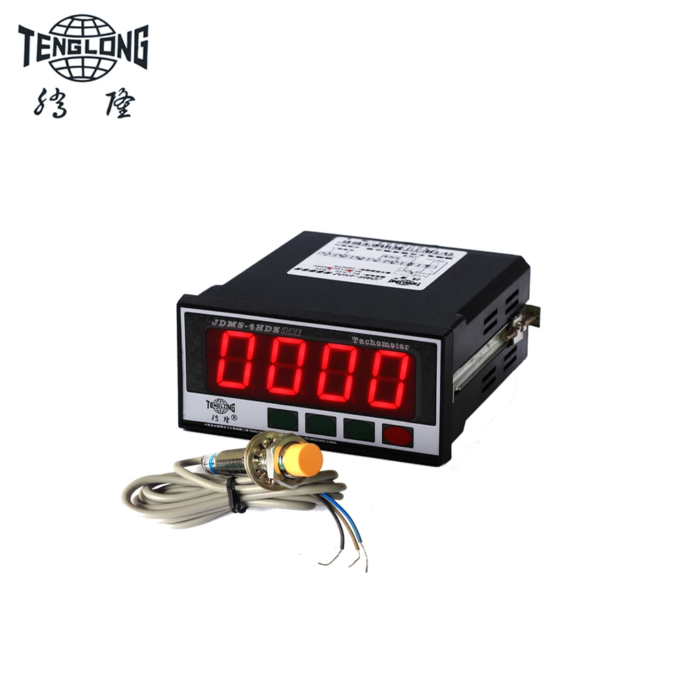 Jdms4hdz Led Digital Rpm Meter Tachometer Speed Meter And Inductive