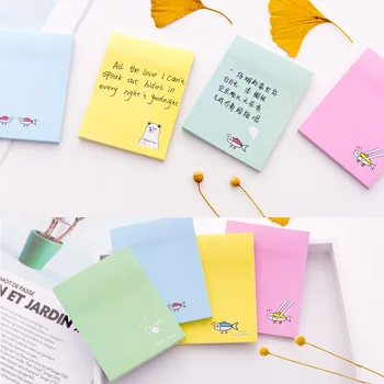 

Lovely Kawaii Cartoon Animals Memo Pad Sticky Notes Memo Notebook Stationery School Office Supplies Note Paper Stickers