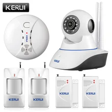 KERUI 720P сеть безопасности wifi IP камера 1.0MP HD Беспроводная цифровая домашняя Камера Безопасности ИК Инфракрасная система ночного видения сигнализация