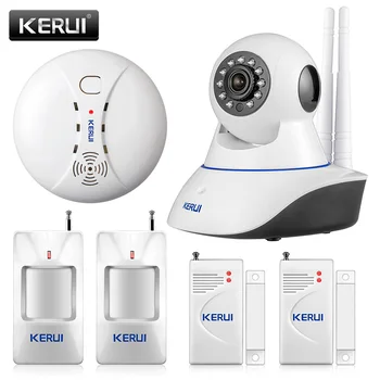 

KERUI 720P Security Network WIFI IP camera 1.0MP HD Wireless Digital Home Security camera IR Infrared Night Vision Alarm System