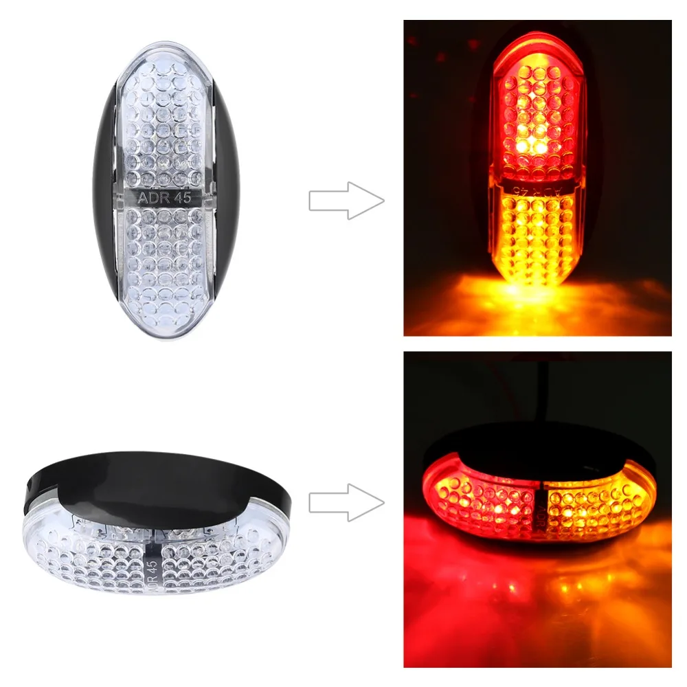 Oversea 10pcs Car Truck Trailer Side Marker Turn Signal Light Yellow