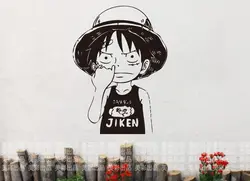 ONE PIECE Луффи автомобиль стены Стикеры s японский мультфильм наклейки виниловая наклейка Стикеры украшения дома