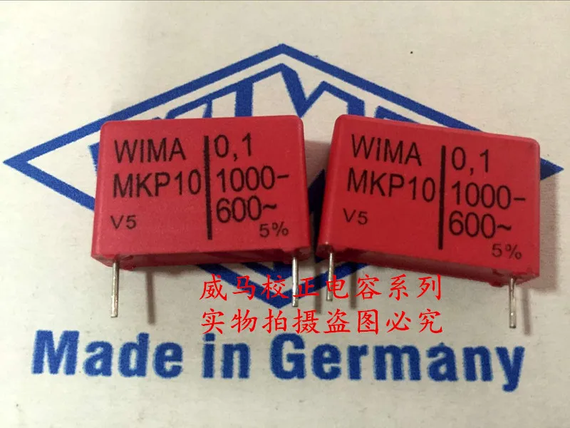 

2020 hot sale 10pcs/20pcs Germany WIMA MKP10 1000V 0.1UF 1000V 104 100N P: 22.5mm Audio capacitor free shipping