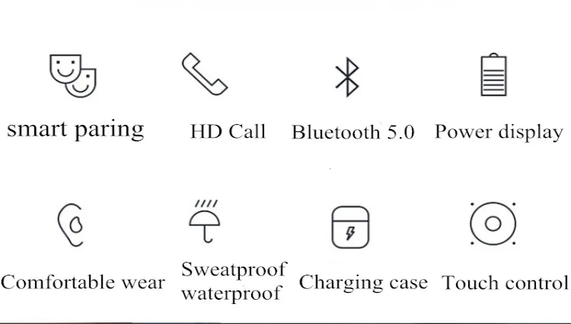 New Mini i5 TWS Wireless Bluetooth 5.0 earphones Stereo Headphone Earbuds 11 Pods Bass Headset Touch Control Charging Case 4