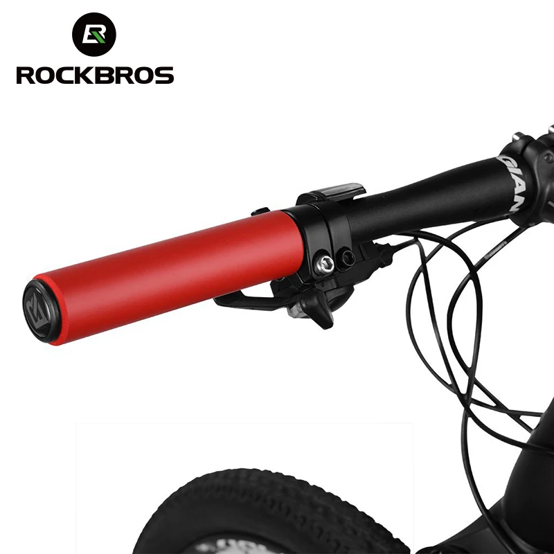 ROCKBROS الدراجة Girps خفيفة مادة سيليكون المقود Girps MTB دراجة المقود المضادة للانزلاق الدراجات القبضات دراجة أجزاء