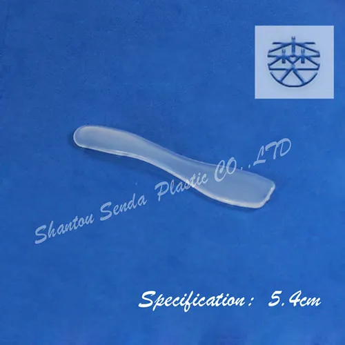 

Free Shipping! 100PCS/LOT plastic PP cosmetic face mask cream spoons, 5.4cm mask brush, spatulas