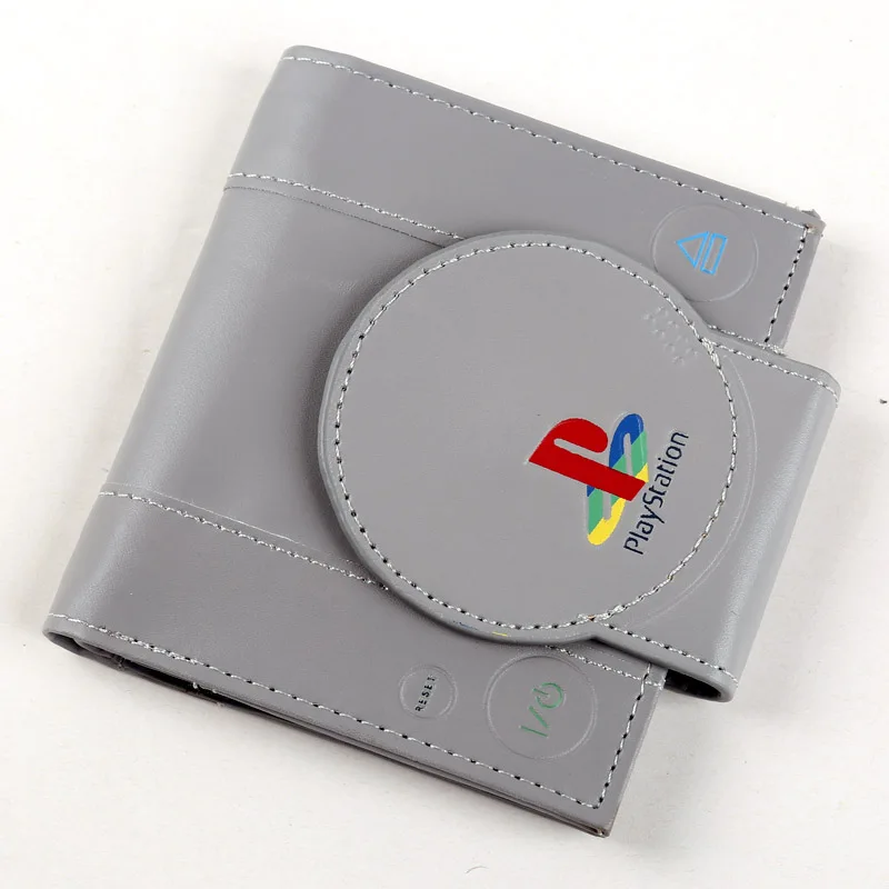 Игровая консоль кошелек "PlayStation" Ретро и супер крутые мужские кошельки кожаный кошелек Би-фолд - Цвет: p-01