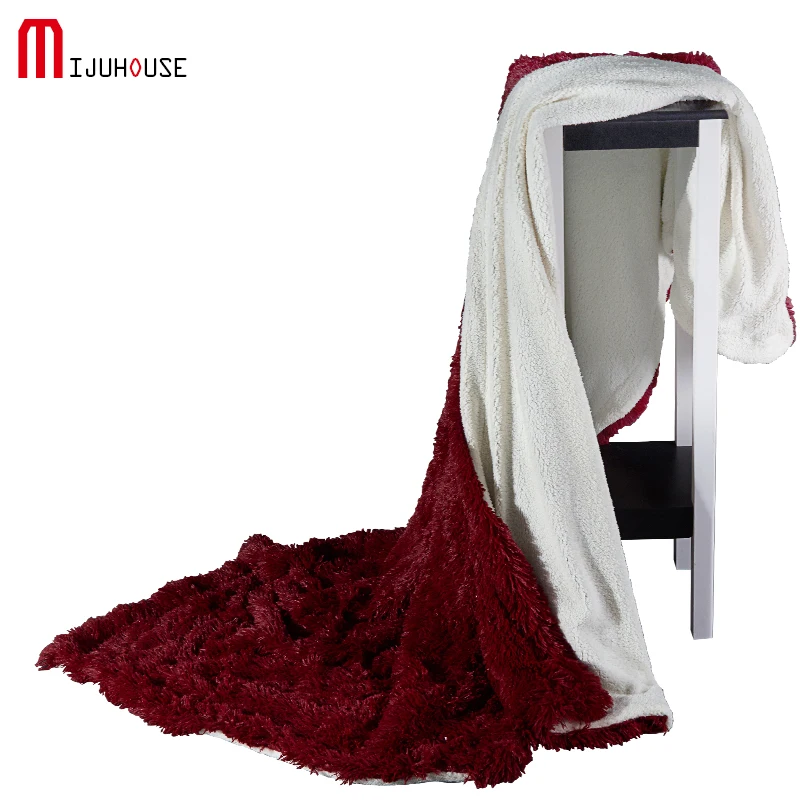 

Home Textile Velvet Mink Blanket Winter Solid Color Super Warm Soft Blankets Throw On Sofa/Bed/ Travel Pplaids Bedspreads Sheets