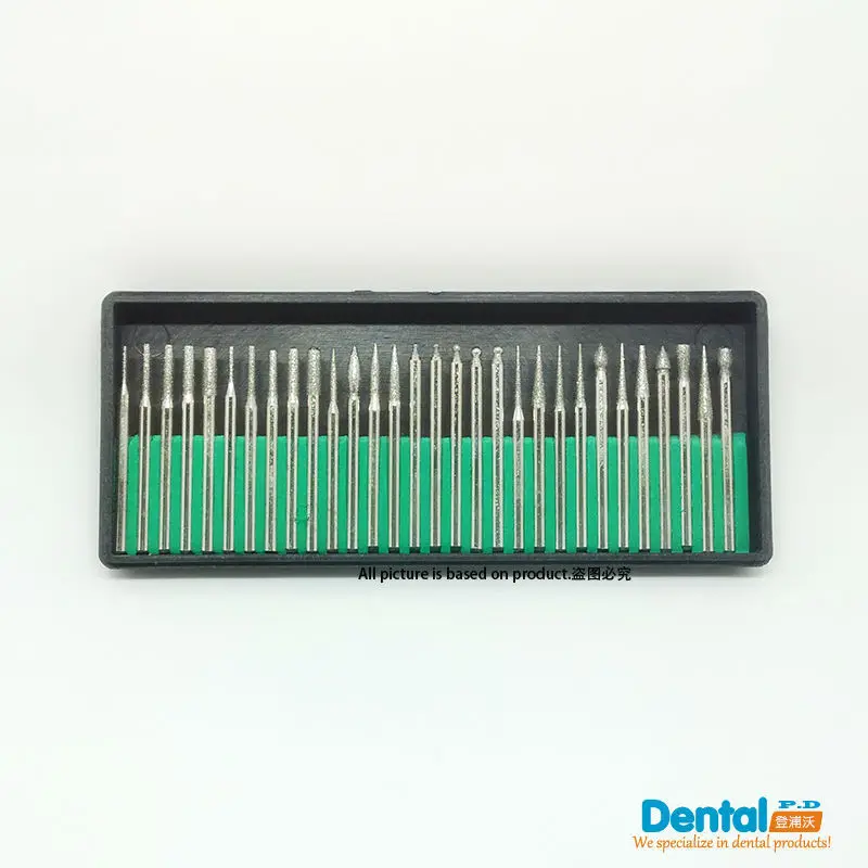 

30pcs/1set New Dental Diamond Burs Millers Tooth Drill Jewelers Dentist Lab Products Global Free Shipping High Quality