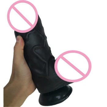 25.5*7.5CM thick huge dildo giant big penis suction cup Anal butt plug sex toy for women vagina  stimulate lesbian maturbation 5