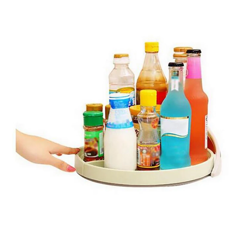 

Home Kitchen Storage Basket Bottle Cans Caster Display Stand Holder Kitchen Tool Organizer Adjustable 360 Rotate