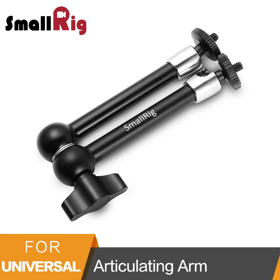 

SmallRig 11 inch Articulating Rosette Arm 1/4" Threaded Screw For Universal DSLR Camera To Mount Cage Monitor -2066