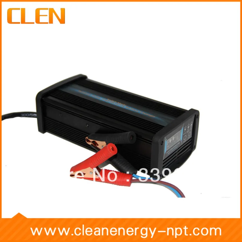 

CLEN 12V 2A 4A 8A 7-stage smart Battery Charger, GEL WET AGM Battery type & Charge current selectable, Car battery charger