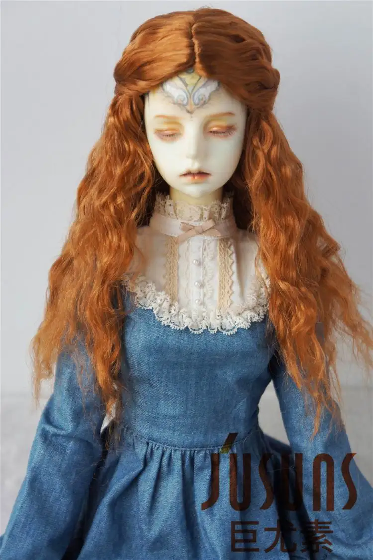 JD119 1/3 Colorful BJD doll wigs Long princess curly wig size 8 9inch 9 10 inch Soft Synthetic