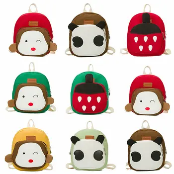 

Toddler Kids Boys Girls Mini Backpack Cartoon Canvas Small School Shoulder Bags