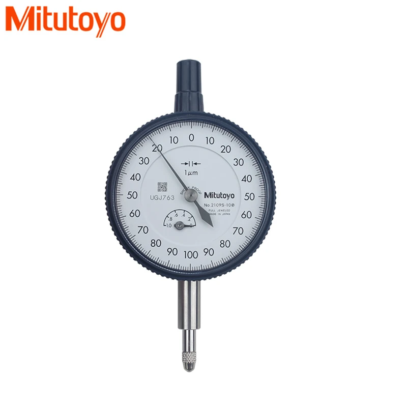 100% г. Япония Mitutoyo индикатор 2109S-10 0-1 мм/0,001 мм Циферблат Тесты датчик микрометр измерительные инструменты