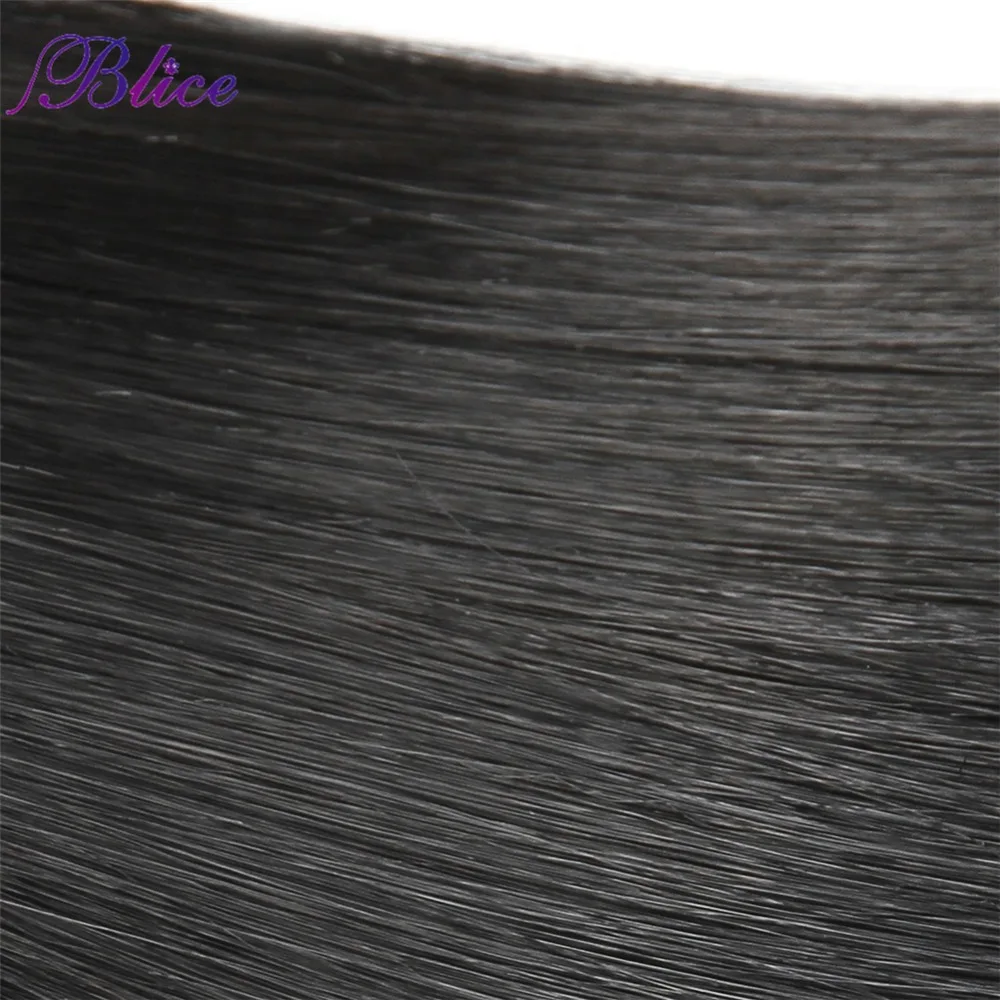 Hair Extensions Blice Synthetic Yaki Straight Weaving 100% Kanekalon Futura fiber 8-26 Inch Pure Color One piece Hair Bundles