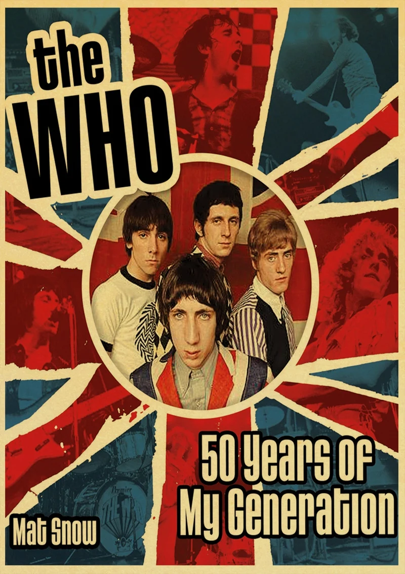 The who rock band музыкальные плакаты домашнее украшение Стены крафт-бумага плакат настенная живопись плакат