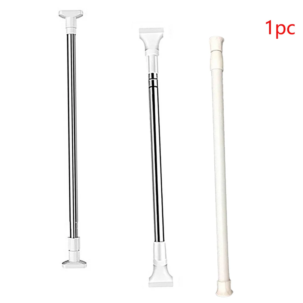 

Shower Curtain Rod Telescopic Stainless Steel Towel Bathroom Clothes Extendable Poles Multifunctional Racks Rails Anti Rust Bars