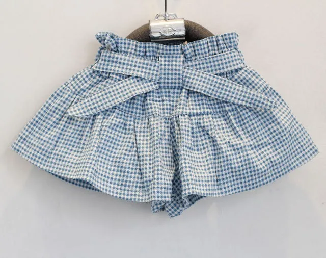 Baby Children Clothes Sets 2018 Girls Fly Sleeve Flower Cotton Shirt + Shorts Summer Set Sport Belt Print Letter Clothes k1 15