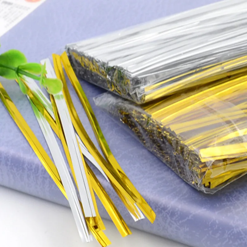 

780pcs/pack (8cm) Kraft paper Twist Ties Wire for cake pops lollipop Sealing Cello Bag bake packing ties decorating bag clips