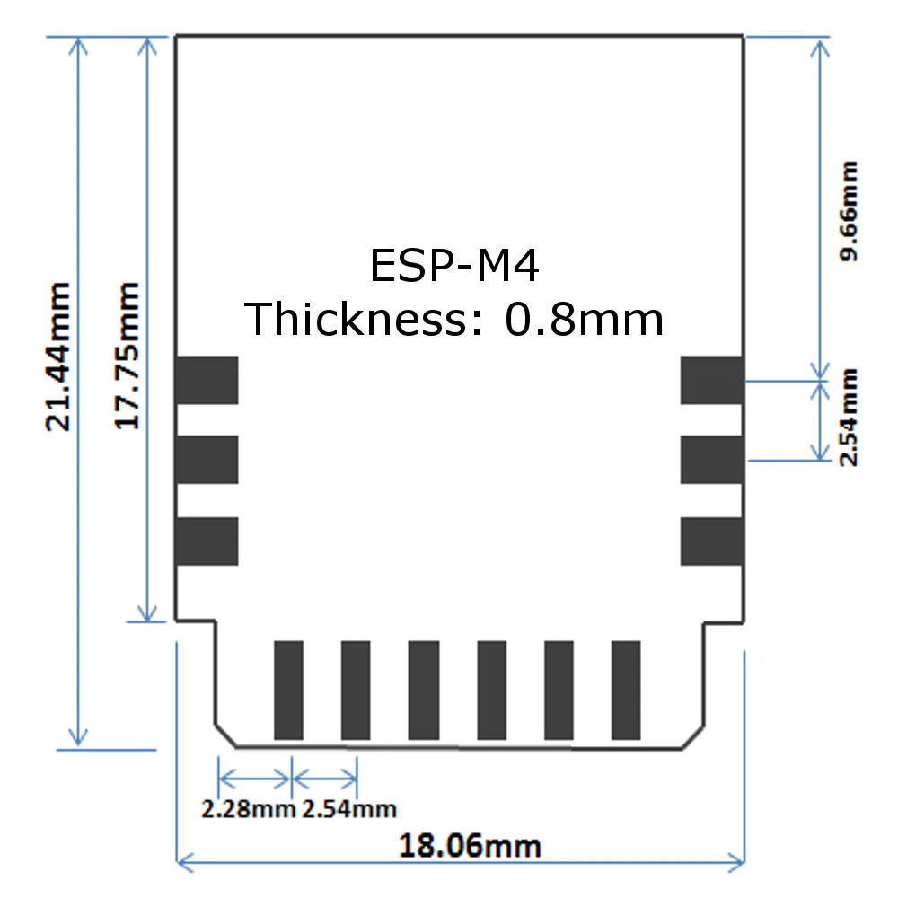 LEORY ESP-M4 беспроводной WiFi модуль ESP8285 модуль управления последовательным портом, совместимый с ESP8266